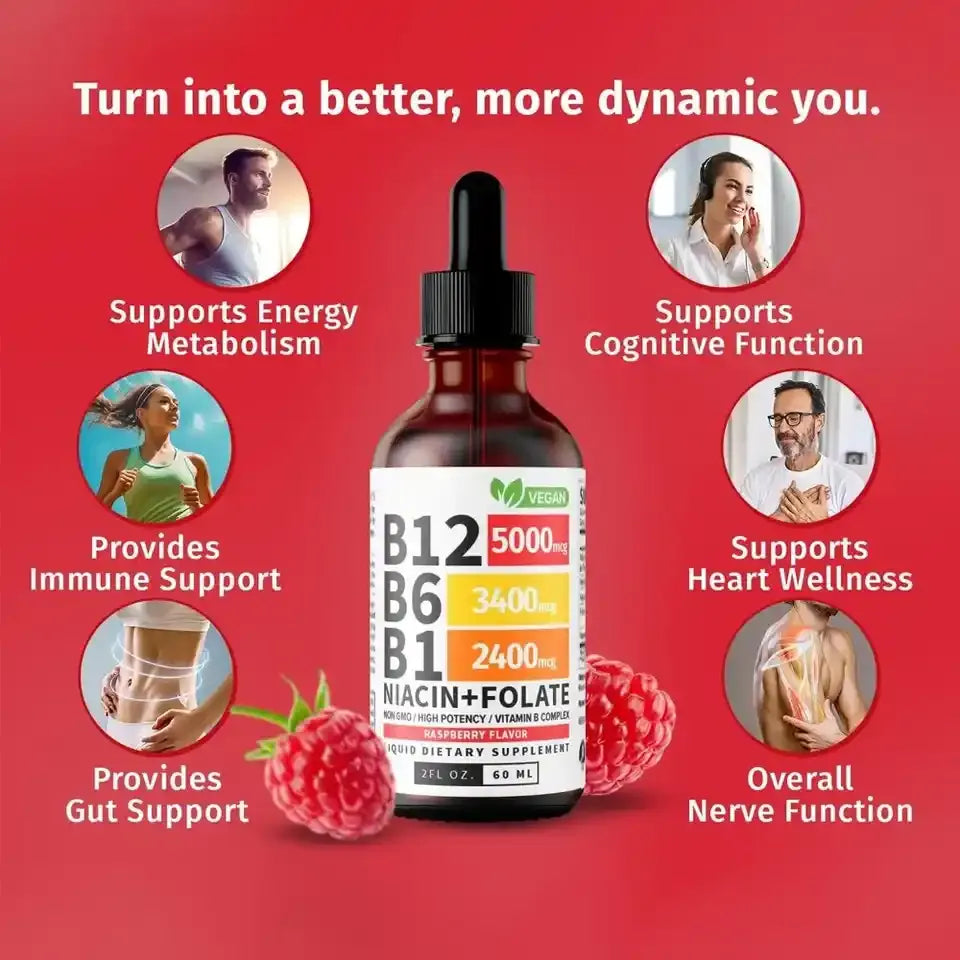 Pack de 2 — Gouttes Sublinguales Vitamines B12 & B6