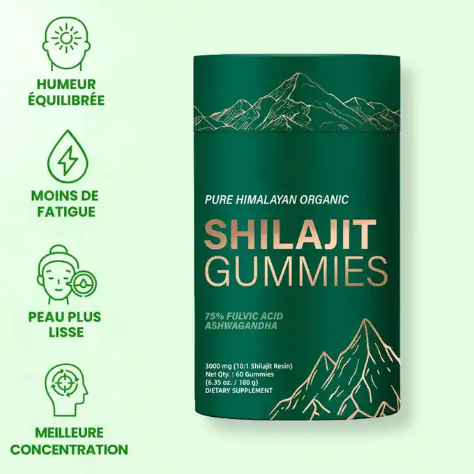 Shilajit Gummies BIYODÉ – Ton énergie naturelle au quotidien 🇨🇬