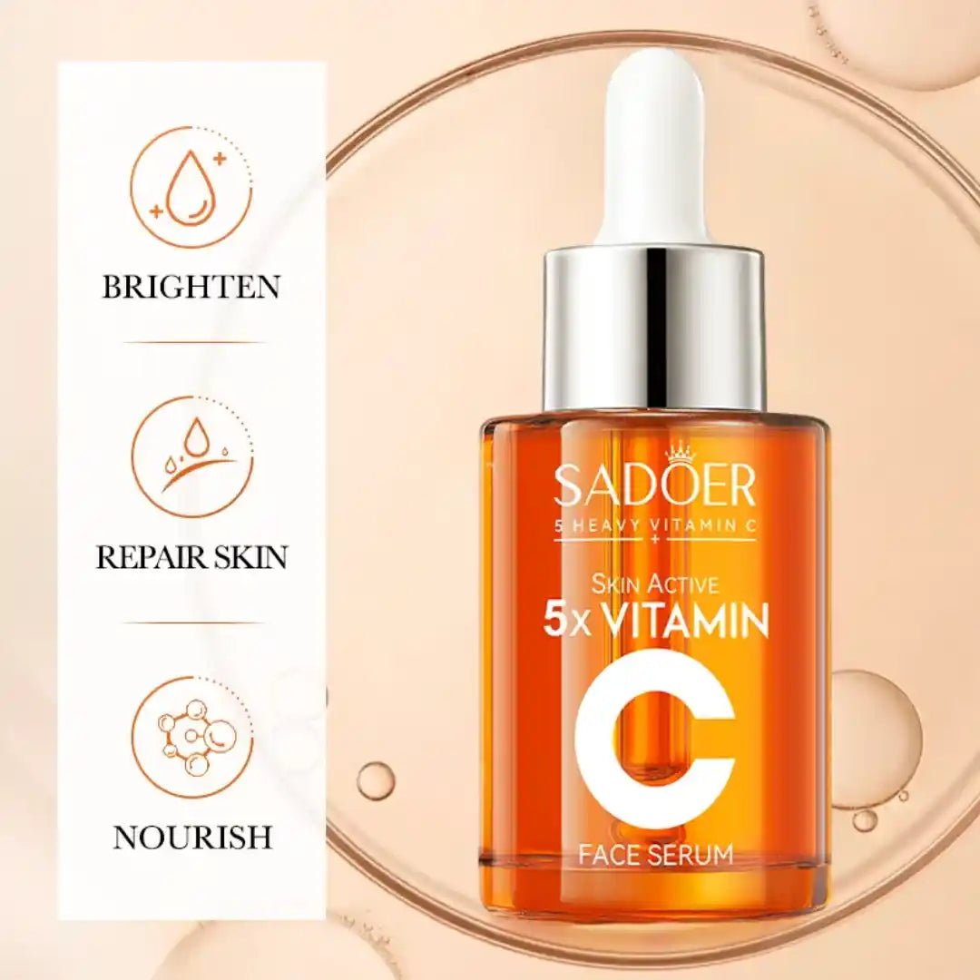 SADOER™ Skin Active 5× Vitamin C Whitening Brightening Face Cleanser