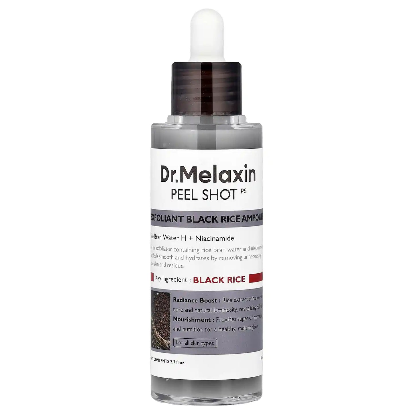 Dr. Melaxin Peel Shot – Ampoule Exfoliante au Riz Noir