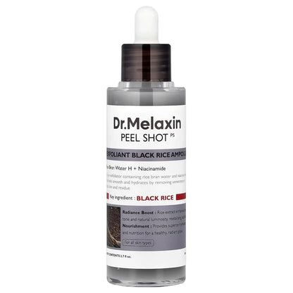 Dr. Melaxin Peel Shot – Ampoule Exfoliante au Riz Noir