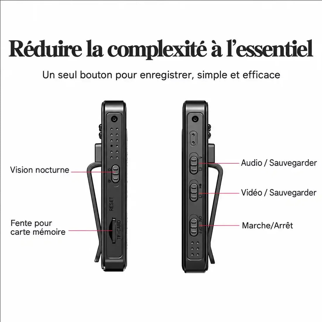 Truvo™ Ton témoin de poche, jour et nuit 🇨🇬