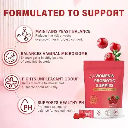 Gummies Probiotiques pour Femmes — Fraîcheur & Confiance