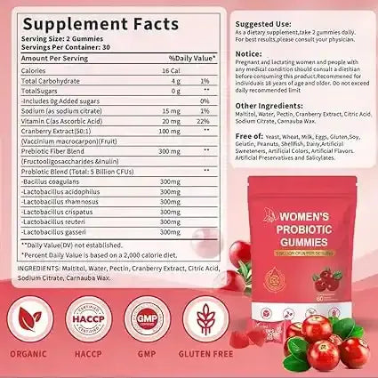 Gummies Probiotiques pour Femmes — Fraîcheur & Confiance