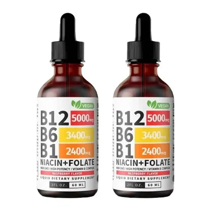 Pack de 2 — Gouttes Sublinguales Vitamines B12 & B6