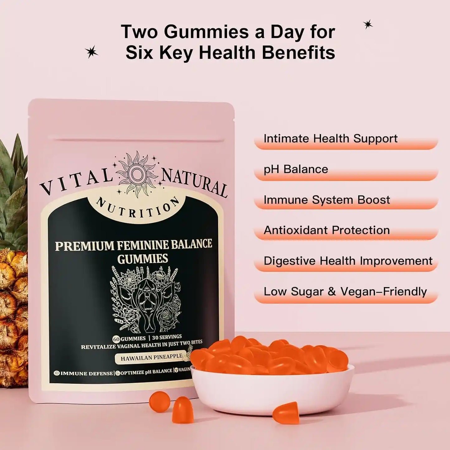 Gummies Équilibre Féminin – Ananas 🇬🇦