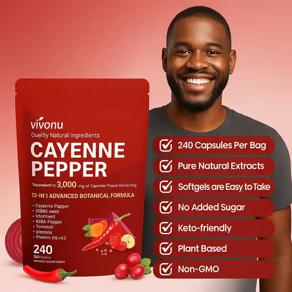 Cayenne Softgels 12-en-1 — Énergie & vitalité masculine 🇨🇮