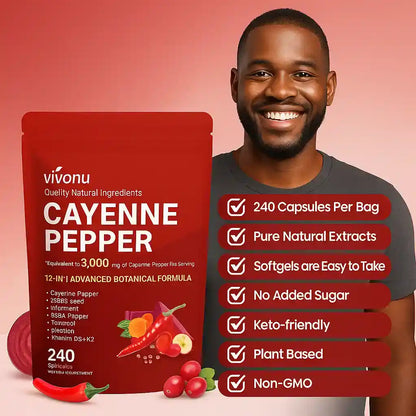 Cayenne Softgels 12-en-1 — Énergie & vitalité masculine 🇨🇮