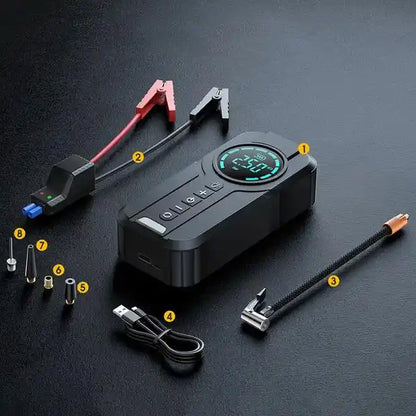 MultiAuto™ — Démarrer. Gonfler. Éclairer. Charger.